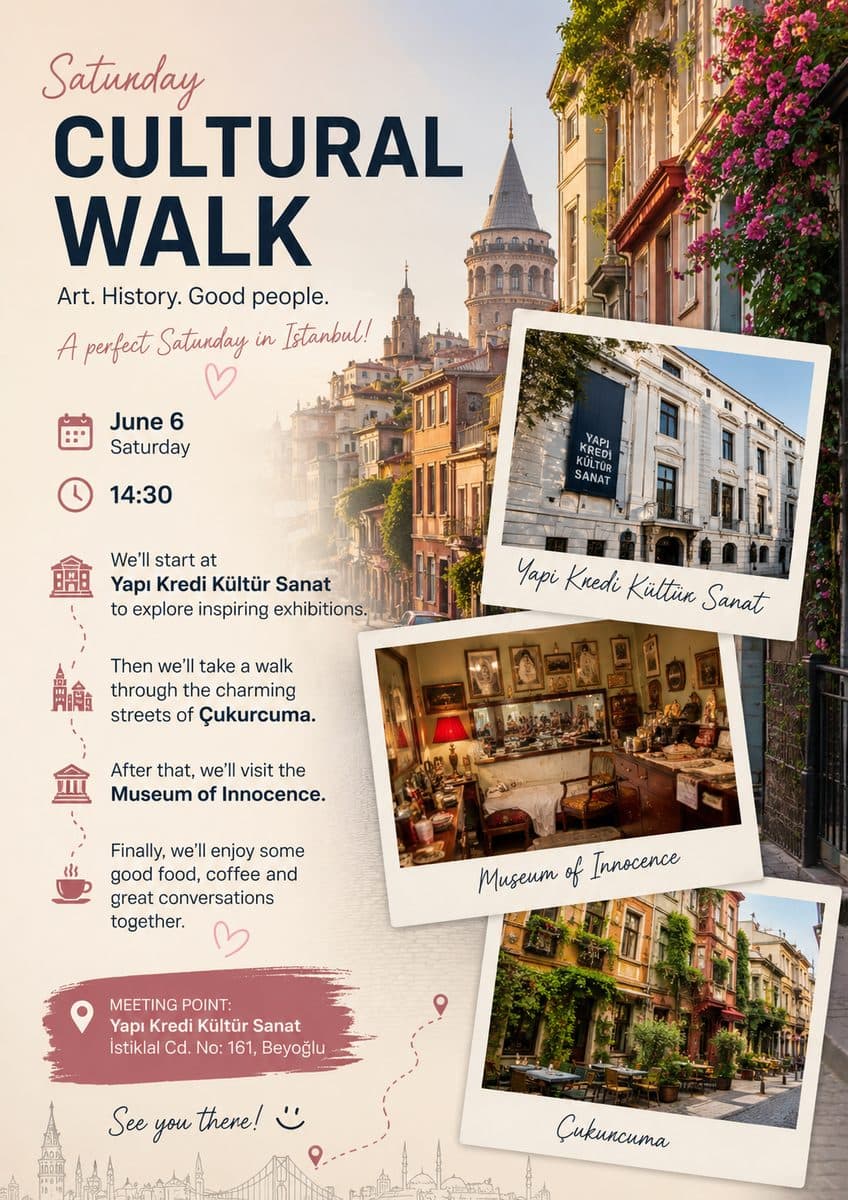 🏛️ Art Walk in Beyoglu